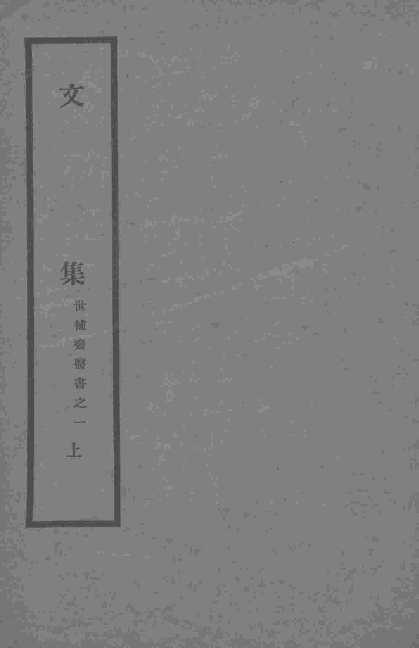 世补斋医书之一  文集